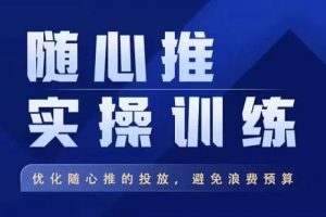 飞哥·随心推实操训练,优化随心推投放,避免浪费预算