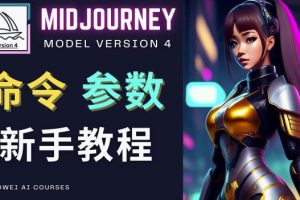 Midjourney新手入门教程,轻松创作顶级图像,命令参数-新手教程
