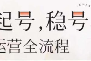 婉婉-起号稳号运营全流程,解决从小白到进阶所有运营知识,帮助解决账号所有运营难题