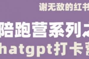 谢无敌ChatGPT打卡营,教你更好地使用ChatGPT来提高工作效率