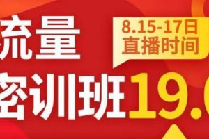 秋秋线上流量密训班19.0,打通流量关卡,线上也能实战流量破局