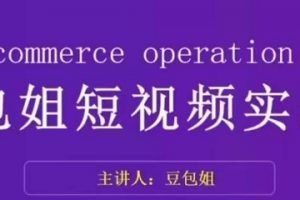 变现为王-豆包姐短视频实战课,了解短视频底层逻辑,找准并拆解对标账号,人物表现力