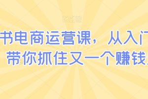 小红书电商运营课,从入门到精通,带你抓住又一个赚钱风口