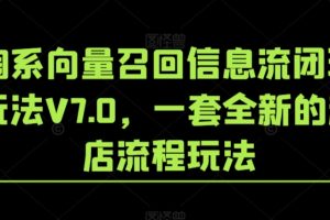 淘系向量召回信息流闭环玩法V7.0,一套全新的起店流程玩法